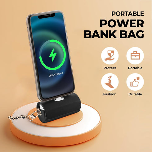 Case for iWALK LinkPod Portable Charger 3350mAh,4500mAh,4800mAh/for Anker 621 Nano Power Bank with Fashionable Chain Strap(Case Only)......