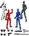 4PCS T13 Action Figure 3D Printed Multi-Jointed Movable,Dummy13 Action Figures,Lucky 13 Action Figures,Desktop Decorations for Action Figures for ...