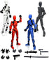 4PCS T13 Action Figure 3D Printed Multi-Jointed Movable,Dummy13 Action Figures,Lucky 13 Action Figures,Desktop Decorations for Action Figures for ...