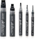 ZEYAR Acrylic Paint Marker Pens, 5 Different Point: Extra Jumbo Felt(15mm),Jumbo Felt(10mm), Medium Bullet(2-3mm), Fine(1mm), Extra Fine(0.7mm) (5...
