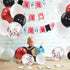 KBZVNAF Black Red Balloons Garland Arch Kit - 120Pcs White Red Black Confetti Latex Balloons for Wedding Baby Shower Birthday Graduation Party Dec...