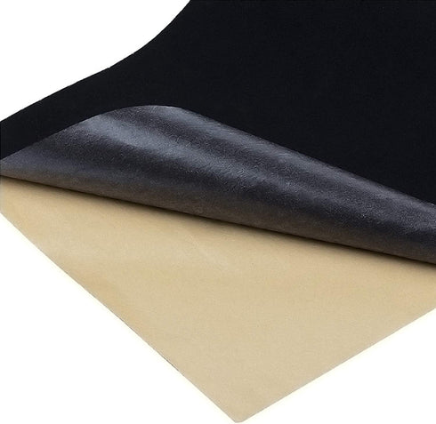 Black Self Adhesive Velvet Fabric Sticky Felt Sheets for Art & Crafts, Jewelry Box, Drawer Liners- 2PCS x (17.3" x 39.3")...