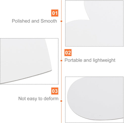 5pcs Heart Canvas Panels Artist Blank Canvas Art Canvas Multi Panel Canvas Boards Creative Blank Painting Panels Blank Artist Blank Canvas Frame f...