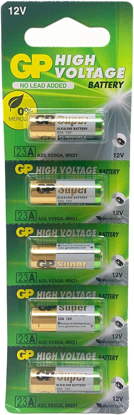 GP Batteries 23AE A23 12v Alkaline Batteries (Pack of 5)...
