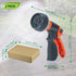 Garden Hose Nozzle 2 Pack Heavy Duty Hose Spray Gun 8 Way High Pressure Hand Sprayer Spray Nozzle for Watering Lawn Car Washing Pet Bathing Sidewa...