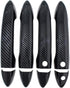 NewYall Front Rear Carbon Fiber Exterior Door Handle Covers for Honda Accord 2013-2017 Pilot 2016-2022 Ridgeline 2017-2022 Outer Outsied Left Driv...