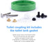 3'' Toilet Tank Gasket & Toilet Tank Bolts Parts Kit Tank to Bowl Gasket Kit Compatible with American Standards Champion 4 Toilet Part AS738756-00...