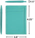 Unisex-Adult's Petite Credit Card Holder Leather Slim Minimalist Wallet, Light Blue, Classic...