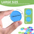 200 Pcs 1.45 Inch Poker Chips with Storage Box for Kids Math Counting Card Game Conters...
