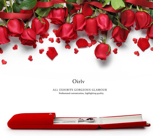 Oirlv Red Jewelry Gift Box Necklace/Long Chain Storage Boxes...