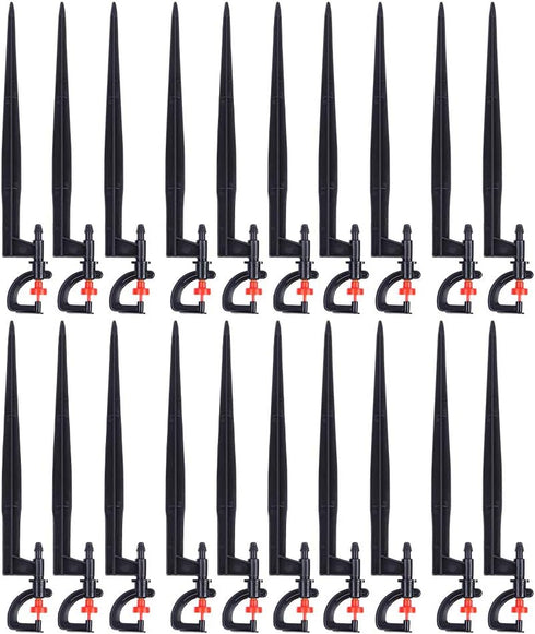 Irrigation Sprinkler, 20Pcs G-Type 360 Degree Sprinkler Nozzle Plants Watering Spray Nozzle Lawn Watering Dripper System...