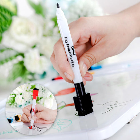 Mr. Pen- Dry Erase Board, 12.5" x 9.5" with 8 Dry Erase Markers and 2 Board Magnets, Small Whiteboard, Mini White Board, White Board Dry Erase, Sm...