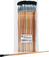 Charles Leonard Flat Tip Easel Paint Brushes with Long Handle, 0.50 Inch, Natural Handles and Black Bristles, 12-Pack (73550)...