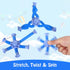 6 Pack Fidget Spinners Pop Tubes Fidget Toys, Shape Changing Telescopic Suction Cup Toy, Creative Learning Gifts Stress Relief and Anti Anxiety Pa...