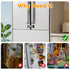 EUDEMON Updated French Fridge Lock French Door Refrigerator/Freezer Lock Apply to Max 2.28"(58mm) Two Door Gap Distance,Cabinet Cupboard Lock for ...