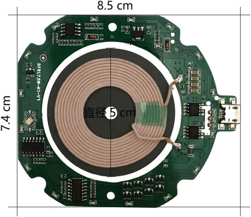 Taidacent Wireless Quick Charger Ultra-Thin Fast Wireless Charger Transmitter Module ST Quick Charging Scheme Universal QI (No Case)......