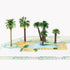 30Pcs Palm Model Trees 1.97-3.54 inch (5-9cm) Green Palm Train Model Trees Diorama Scenery for Miniature Landscape Model Train Railways Building D...