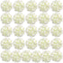 Auihiay 26 Pieces Hydrangea Artificial Flowers Silk Hydrangea Flowers Artificial Flowers Heads with Stems for Home Wedding Party Decorations (Ivor...