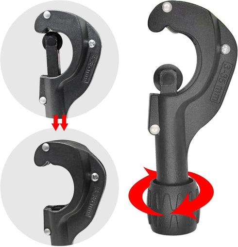 Tubing Cutter 1/8 Inch to 1-3/8 Inch with Extra Blade for Copper, Brass, Aluminum, PVC, Thin Stainless Steel Tube...