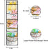 Hanging Shelves Over the Door Organizer Storage for Closet with 5 Pockets Organizer for Bedroom Bathroom, 1 Pack?White?...