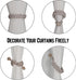 BEL AVENIR Curtain Tiebacks Magnetic Woven Curtain Holdback Drapery Tie-back (Blush-2Pack)...