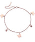 Rose Gold Ankle Bracelets for Women - Dainty Butterfly Anklet in 18K Gold for - Fashion Stainless Steel Link Foot Jewellery...