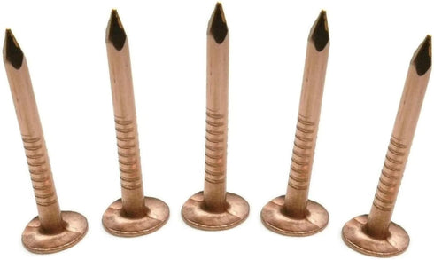 1-1/4 Inch 1.25" Smooth Shank Pure Copper Nails for Slating & Roofing 11 Guage USA Made by Metal Magery (Pack of 50)...