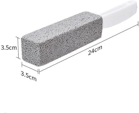 4 Pack Toilet Bowl Clean Brush with Handle,Powerfully Cleans Away Limescale Stain,Hard Water Rings, Calcium Buildup,Iron and Rust. for Cleaning To...