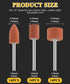 Sanding Bits for Dremel Rotary Tool, Grinding Stone Sanding Drill Bits with 1/8" Shank, Aluminium Oxide Tough Enough to Metal Rust Removal/Smoothi...