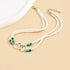 Beaded Anklet for Women Layered Heart Anklet Waterproof Ankle Bracelets for Women Elastic Ankle Bracelets Boho Seed Bead Foot Chain Summer Beach J...