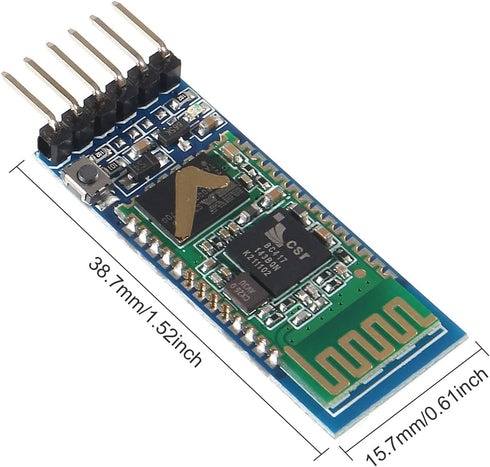3Pcs HC-05 Wireless Bluetooth RF Transceiver Master Slave Integrated Bluetooth Module 6 Pin Wireless Serial Port Communication BT Module...