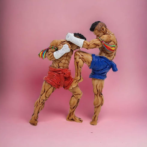 4¼" Muay Thai Hak KOR Erawan or Break The Elephant’s Neck Basic Movement Muaythai Boxing Martial Arts 3D Resin Fridge Magnet Souvenir Refrigerator...