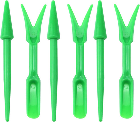 Antrader Mini Garden Hand Succulent Transplanting Tools for Indoor Gardening Plant Care, Set of 6, Green...