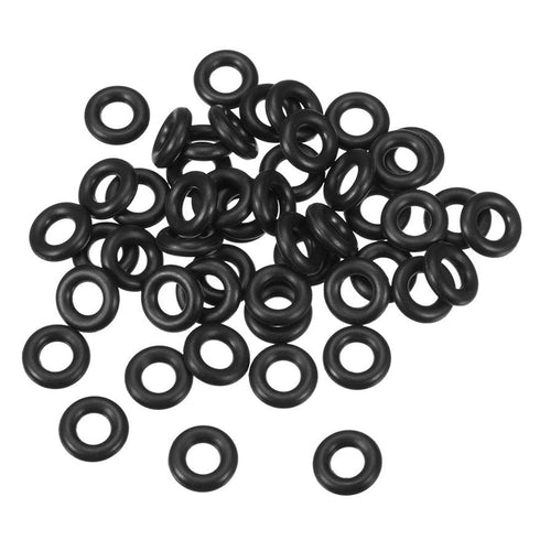 Othmro 50Pcs Nitrile Rubber O-Rings 0.13in Wire Dia 0.51in OD Metric Sealing Nitrile NBR Rubber Washers Round Buna-N O-Rings for Air Sealing Profe...