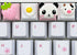 Cute Keycap 4 pcs,Custom 3D Model Keycap Cute OEM R4 Profile ESC-Keys Keyboard Keycap for Cherry MX Switches Mechanical Gaming Keyboard Cute Anima...