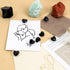 100pcs Push Pins, Plastic Pushpins Black Push Pins Heart Shaped Cute Thumb Tacks Decorative for Home School Office Notice Board Cork Board 0.47inc...