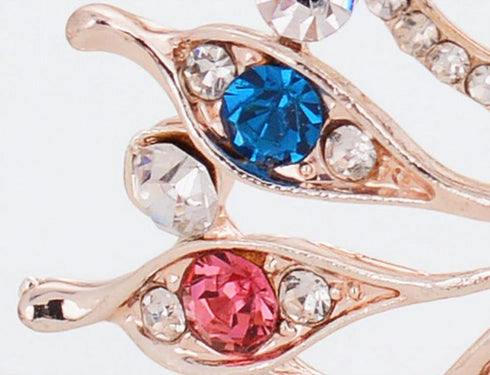 Comelyjewel Brooch Pin Women's Peacock Color Rhinestones Breastpin for Wedding/Banquet/Bouquet...