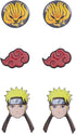 Naruto Shippuden Character And Icons 6 Pack Costume Jewelry Stud Earrings Set...