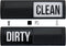 Gorilla Grip Clean and Dirty Dishwasher Magnet Sign, Optional Adhesive, Magnetic, Easy Read, Non-scratch, Heavy Duty Shutter Slide Magnets for Dis...