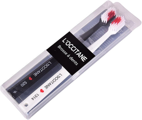 2pcs Toothbrushes Black and White Heart Shaped Couple Toothbrushes Eco Friendly Nano Toothbrushes Dental Care Brush Manual Toothbrushes Toothbrush...