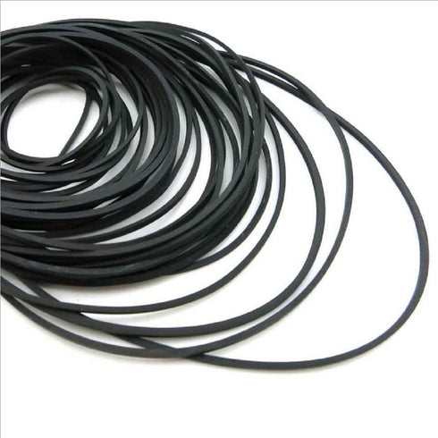 Set of 30-40pcs Pulley Belts Engine Drive Belts Black Rubber Transmission Belts for DIY Toy Module Car...