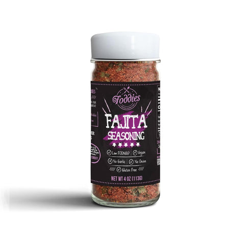 Foddies Fajita Seasoning, Low FODMAP, Gluten Free, No Onion No Garlic, Vegan, Plant Based, IBS Friendly...