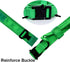 Tactical Dog Collar Military Dog Collar Adjustable Nylon Dog Collar Heavy Duty Metal Buckle with Handle for Dog Training (Bright Green,XXL)...