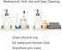 Bathroom Tray, 7.9" Silicone Vanity Tray for Counter, Kitchen Sink Soap Tray, Dish Holder Dispenser Countertop Toilet Tank Desk Organizer (Marble)...