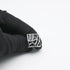Square Classic Black Cufflinks for Men Lady In Gift Case Silver Tone Irregular Geometric Pattern Men's Cufflinks Jewelry for Wedding Anniversary B...