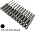 Phillips Cross Screwdriver Bits, 12Pcs 1/4 Hex Shank Magnetic Cross Phillips Screw Head Screwdriver Bits Electric Screwdriver Set Power Tools | 2 ...