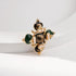 Retro Pearl Cross Brooch Pins for Women Fashion...