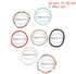 Caiyao 7Pcs Bohemian Layered Handmade Beads Chain Anklets Bracelet Set Colorful Boho Strenthy Elastic Stacking Ankle Foot Hand Jewelry for Women G...