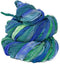 Super Bulky Recycled Sari Silk Ribbon Yarn in Blue Galaxy | 50 GMS - 30 Yards | Duppioni Silk Ribbon | Taffeta Silk Ribbon (Pack of 1)......