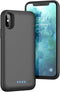 YHO Battery Case for iPhone Xs/X/10 Upgraded 6500mAh Protective Rechargeable Charging Case for iPhone X Extended Battery Pack for iPhone Xs Portab...